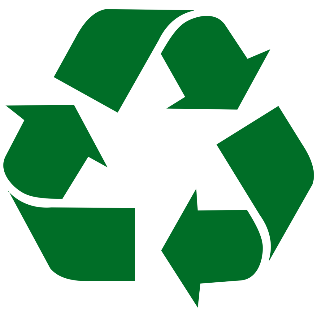Logo du ruban de Möbius : symbole universel de la recyclabilité.